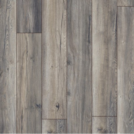 Parquet stratifié pas cher 12 mm chêne marron taupe