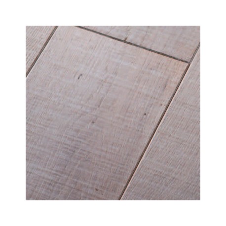 Parquet chêne scié blanchi