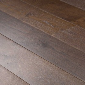 Parquet massif chêne verni CHOCOLAT