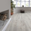 Sol stratifié  effet Parquet flottant Chêne Makro blanc